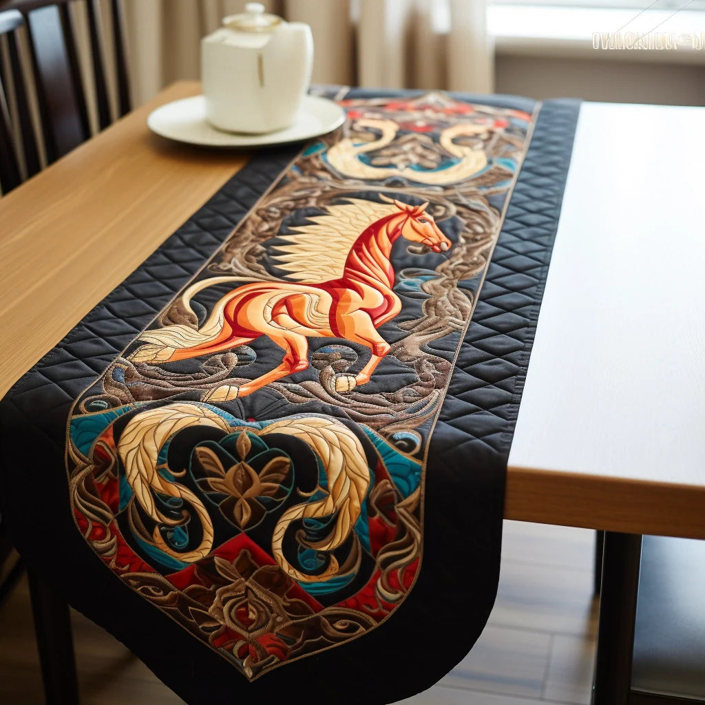 Horse TAI221223216 Quilted Table Runner