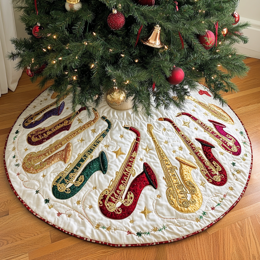 Saxophone DAI221024298 Quilted Tree Skirt