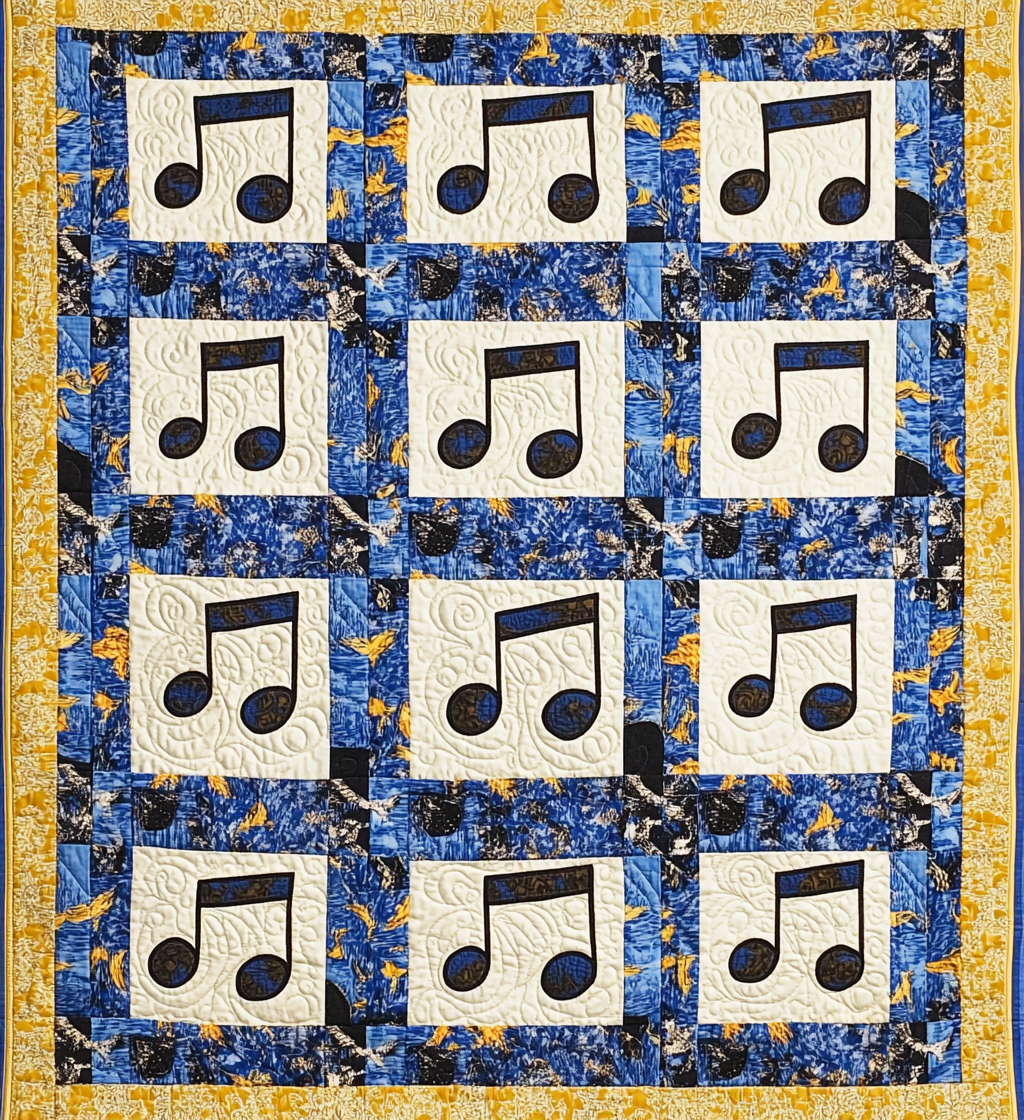 Music Note DAI110225069 Quilt Blanket
