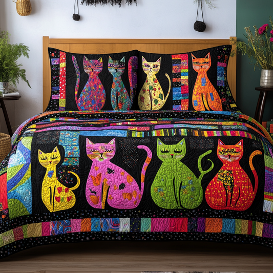 Cats TAI181024231 Quilt Bedding Set