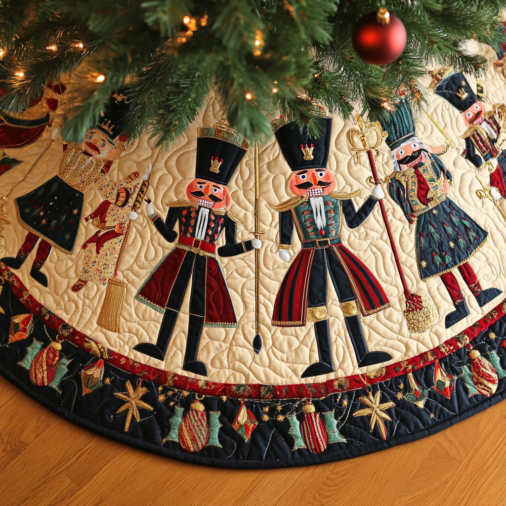 Christmas Nutcracker TAI091024358 Quilted Tree Skirt