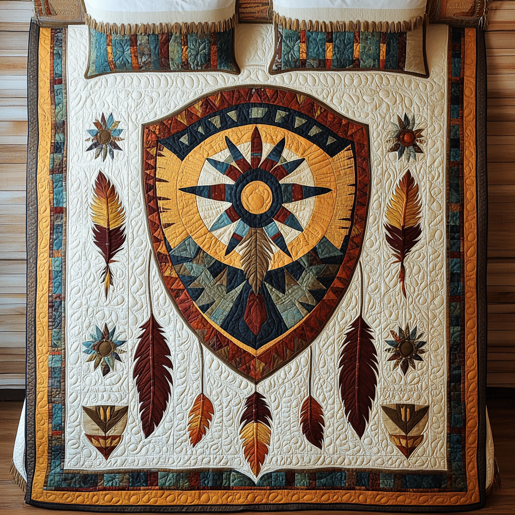 Native American Shield DAI171224171 Quilt Bedding Set