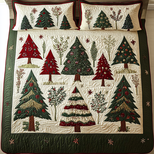 Christmas Tree TAI141124202 Quilt Bedding Set