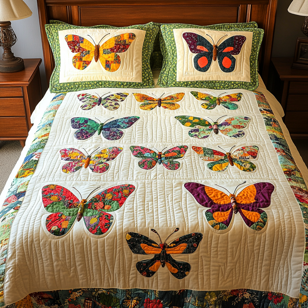 Butterfly DAI280824188 Quilt Bedding Set