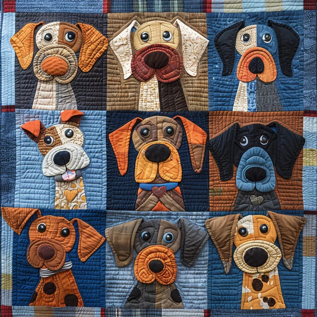 Dogs TAI240424047 Quilt Blanket