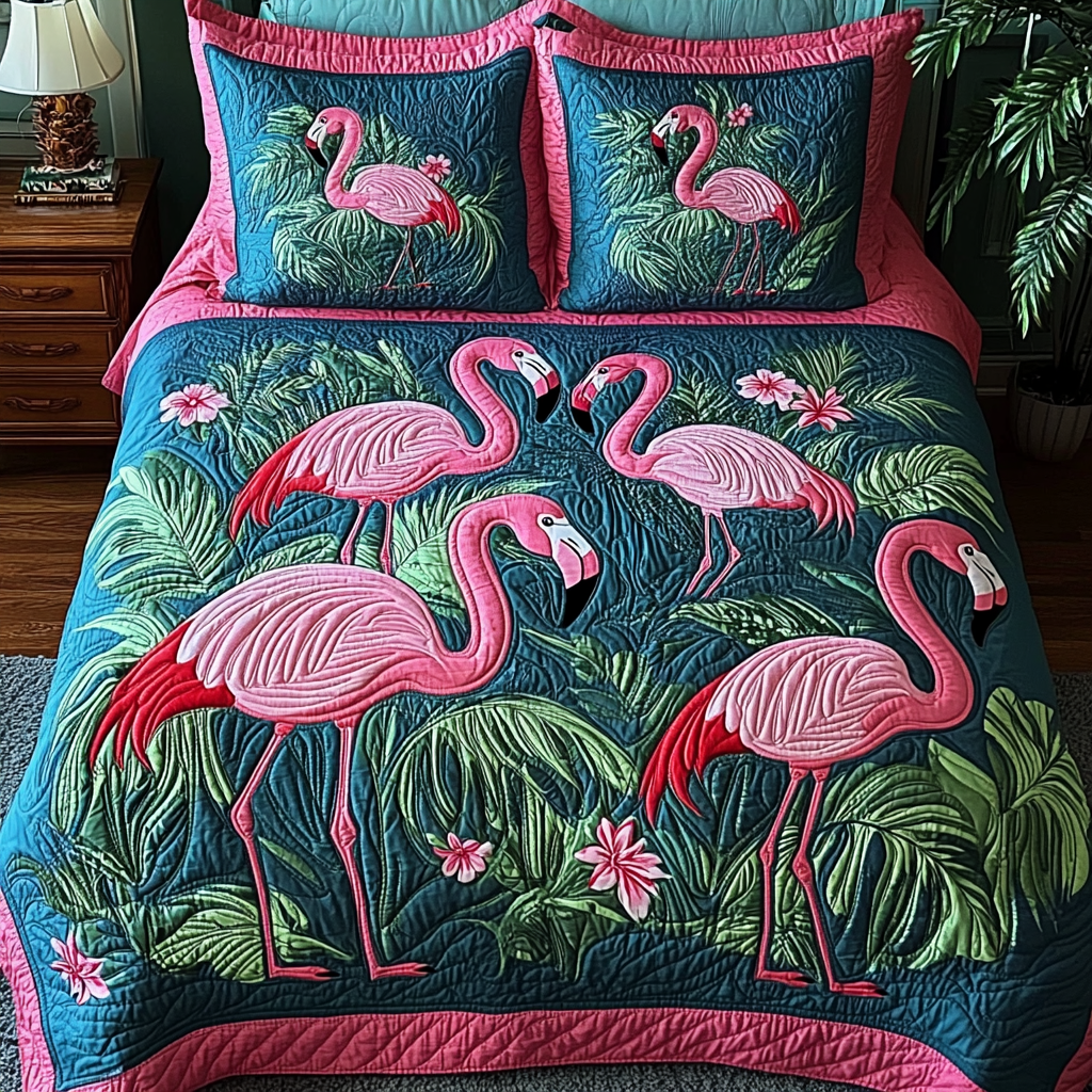 Flamingo TAI101224405 Quilt Bedding Set