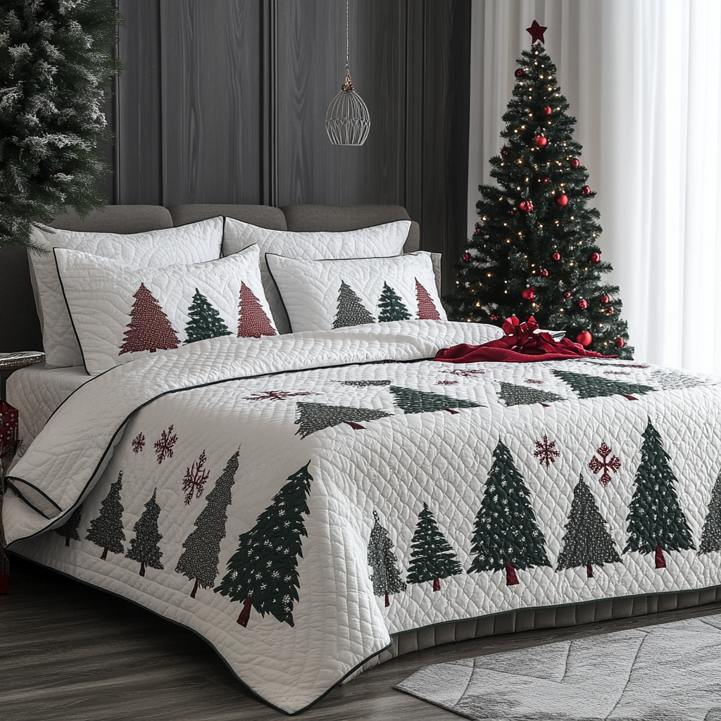 Christmas Tree TAI251124067 Quilt Bedding Set