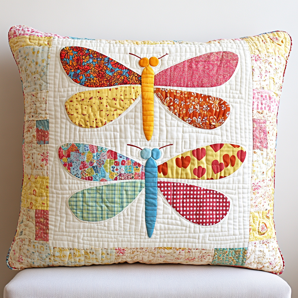 Dragonfly DAI230924129 Quilted Pillow Case