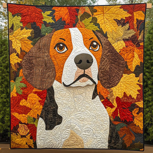 Autumn Beagle DAI110225079 Quilt Blanket