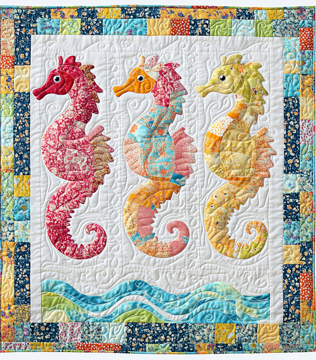 Seahorse DAI26102462 Quilt Blanket