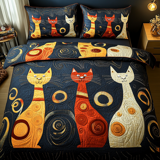 Cats TAI201124191 Quilt Bedding Set