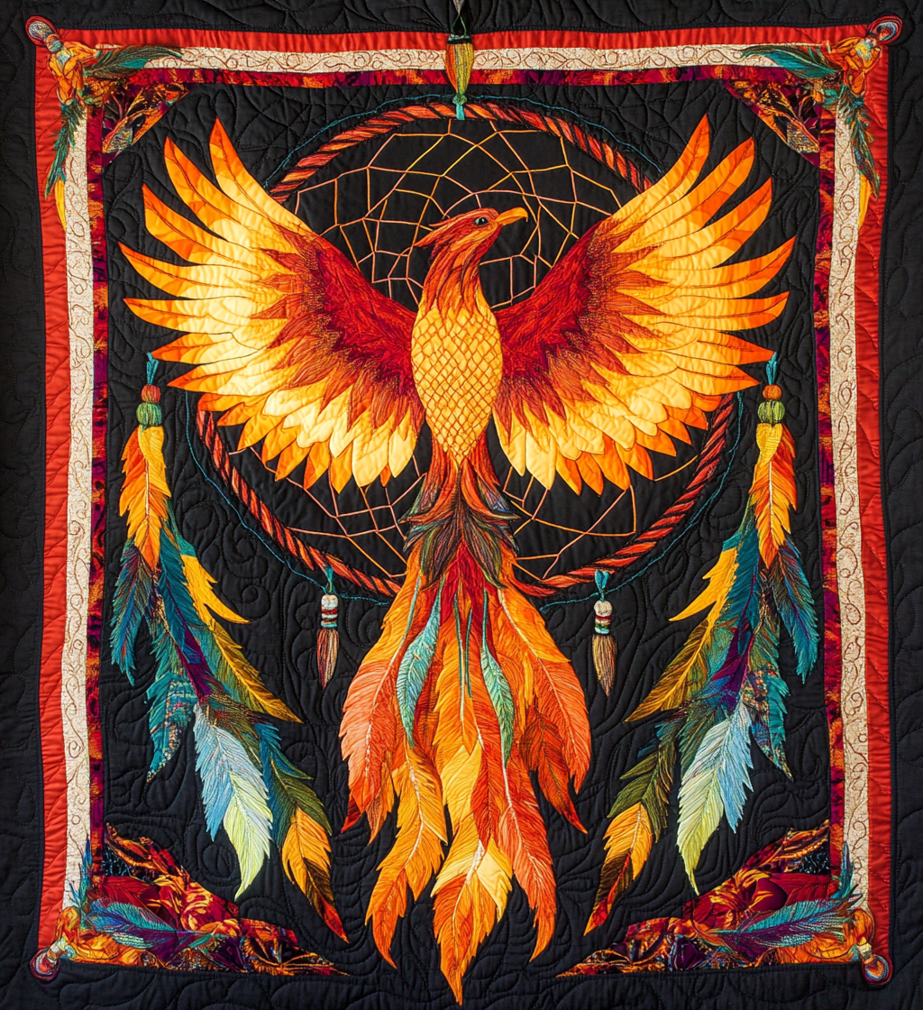 Phoenix Dreamcatcher DAI200125148 Quilt Blanket