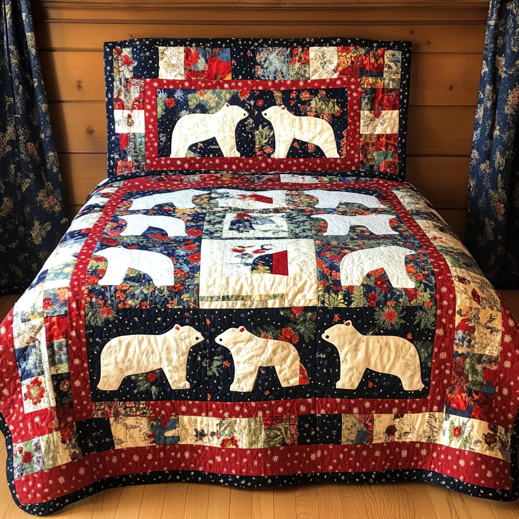 Polar Bear TAI080824082 Quilt Bedding Set