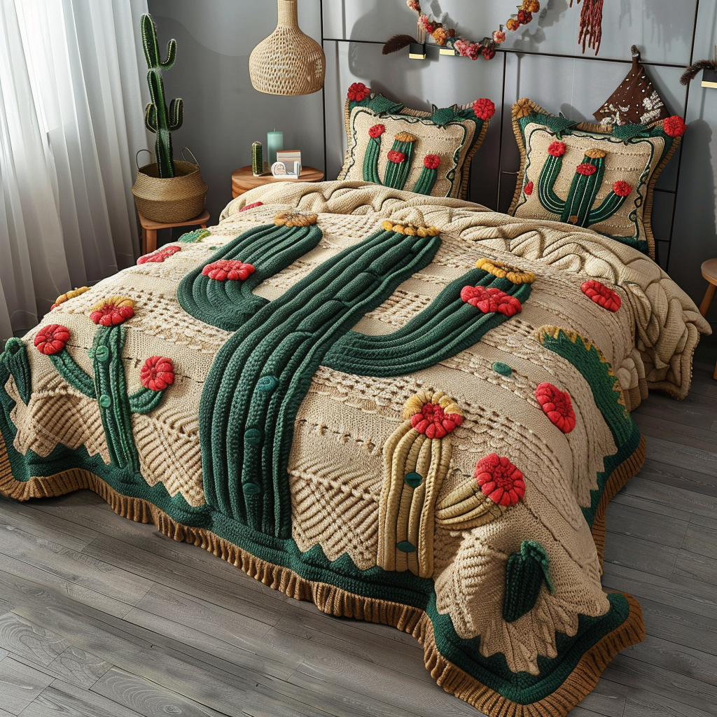 Cactus TAI170724109 Quilt Bedding Set