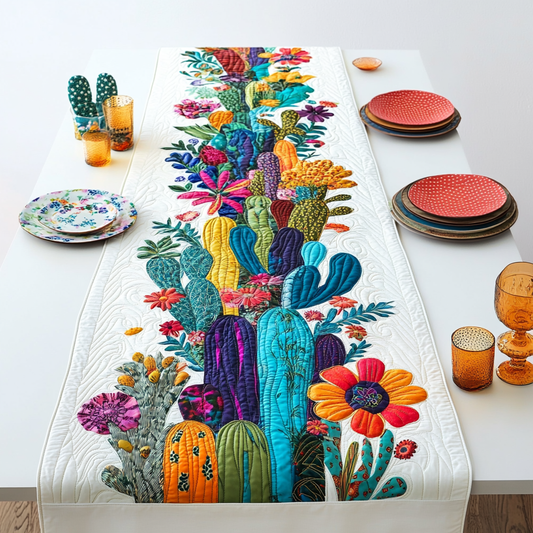 Cactus TAI121024012 Quilted Table Runner