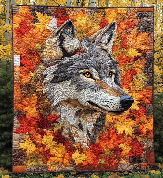 Autumn Wolf DAI150125007 Quilt Blanket