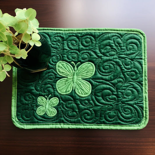 Shamrock Butterfly TAI040124174 Quilted Placemats