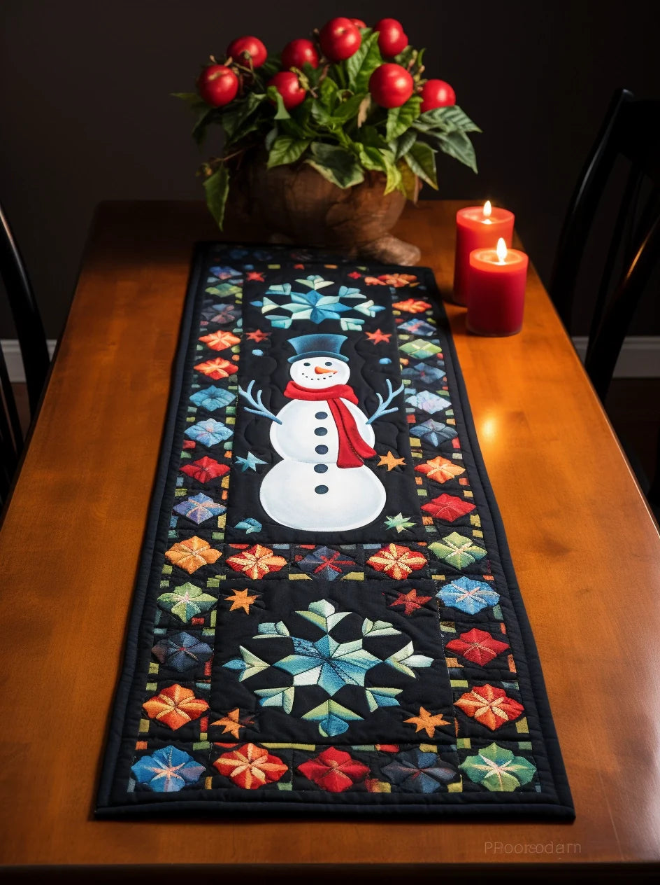 Snowman TAI29112309 Quilted Table Runner