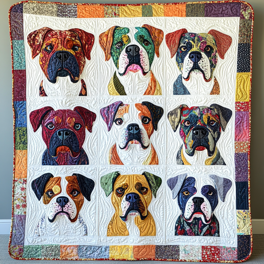 Boxer Dog TAI01102413 Quilt Blanket