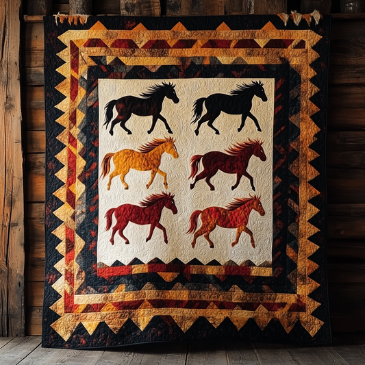 Native American Horse DAI090924109 Quilt Blanket