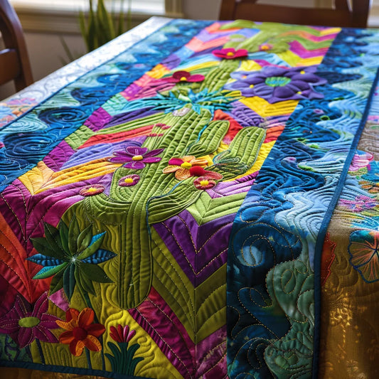 Cactus TAI280224078 Quilted Table Runner