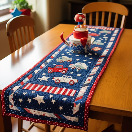 Patriotic TAI280224040 Quilted Table Runner