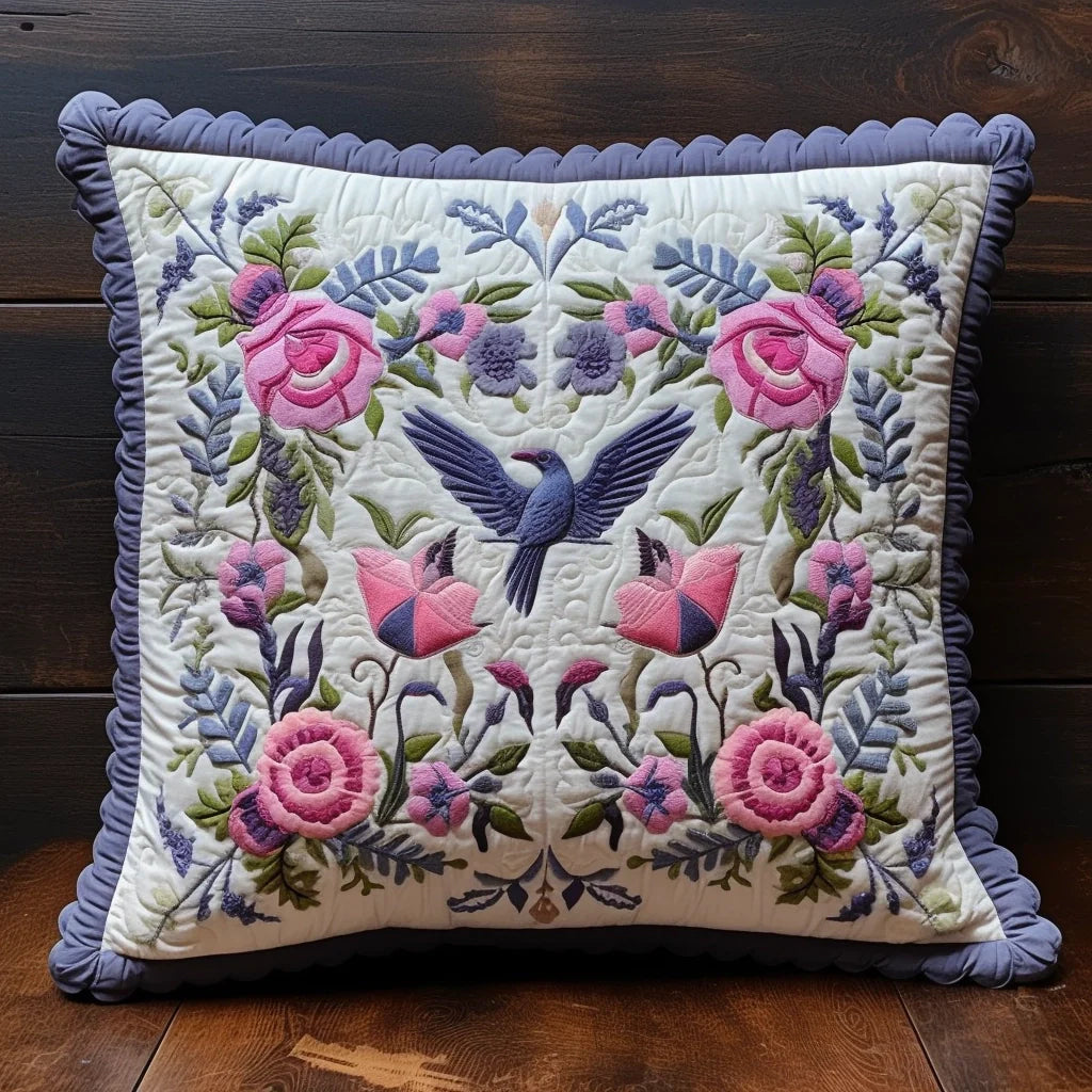 Bird TAI020324271 Quilted Pillow Case