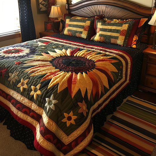 Sunflower TAI170724077 Quilt Bedding Set