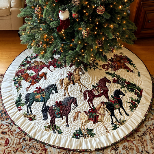 Christmas Horse TAI041024117 Quilted Tree Skirt