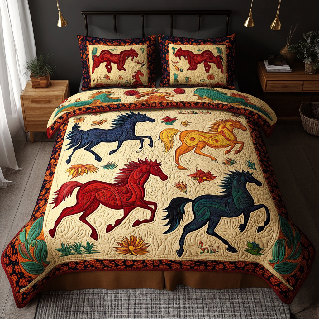 Native Horse TAI080824066 Quilt Bedding Set