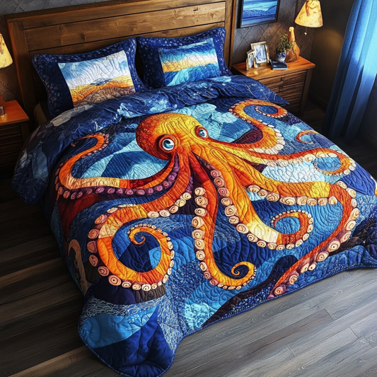 Octopus DAI150125223 Quilt Bedding Set