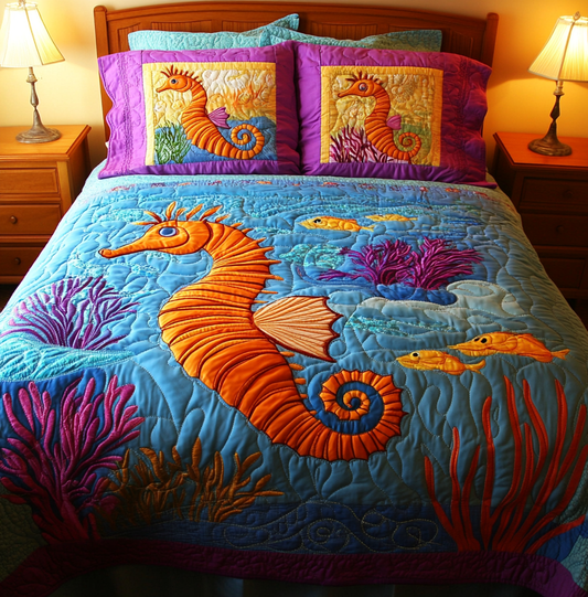 Seahorse DAI110225229 Quilt Bedding Set