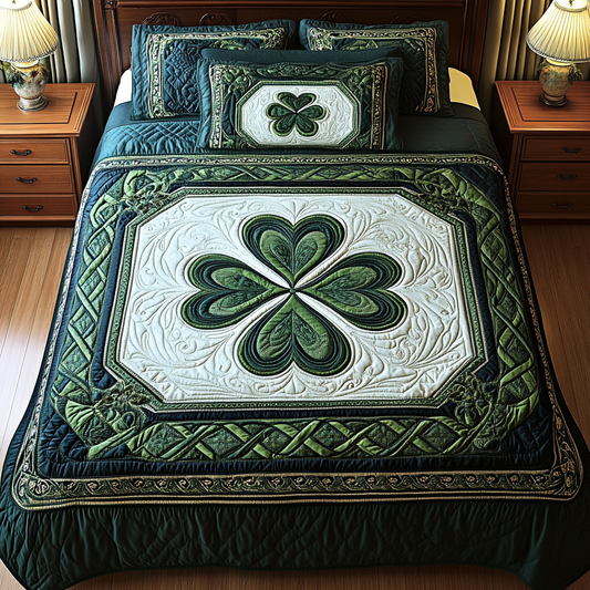 Celtic Shamrock TAI101224534 Quilt Bedding Set