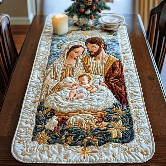 Nativity Scene TAI021024339 Quilted Table Runner