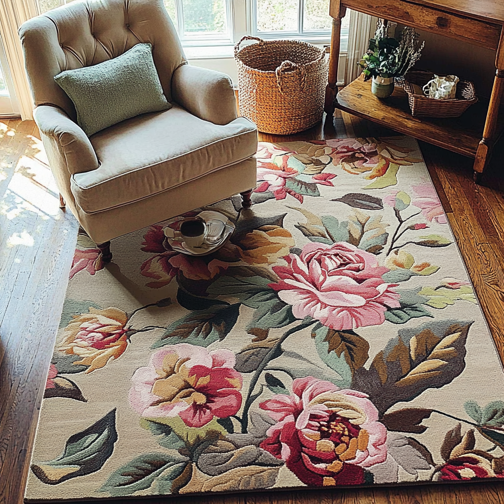 Alpha04 Rug Flower TAI141124497 Rug – Alpha Quilt