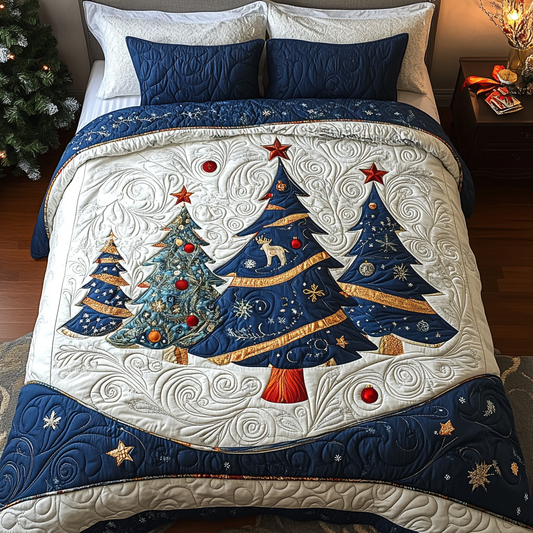 Christmas Tree TAI181024173 Quilt Bedding Set