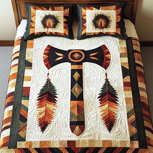 Native American Axe DAI171224180 Quilt Bedding Set