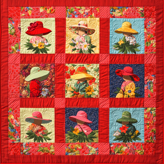 Sunbonnet Sue DAI040924237 Quilt Blanket