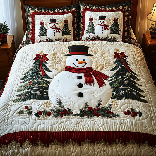 Christmas Snowman TAI201124045 Quilt Bedding Set