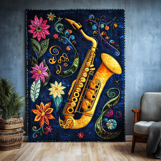 Saxophone DAI110225077 Quilt Blanket