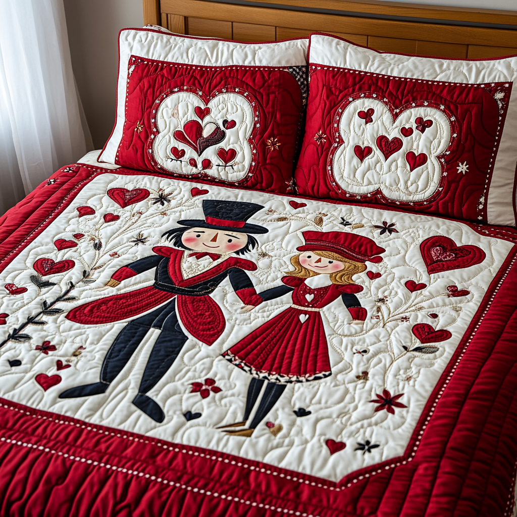 Valentine Nutcracker DAI150125292 Quilt Bedding Set