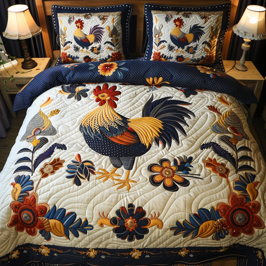 Rooster TAI251124147 Quilt Bedding Set