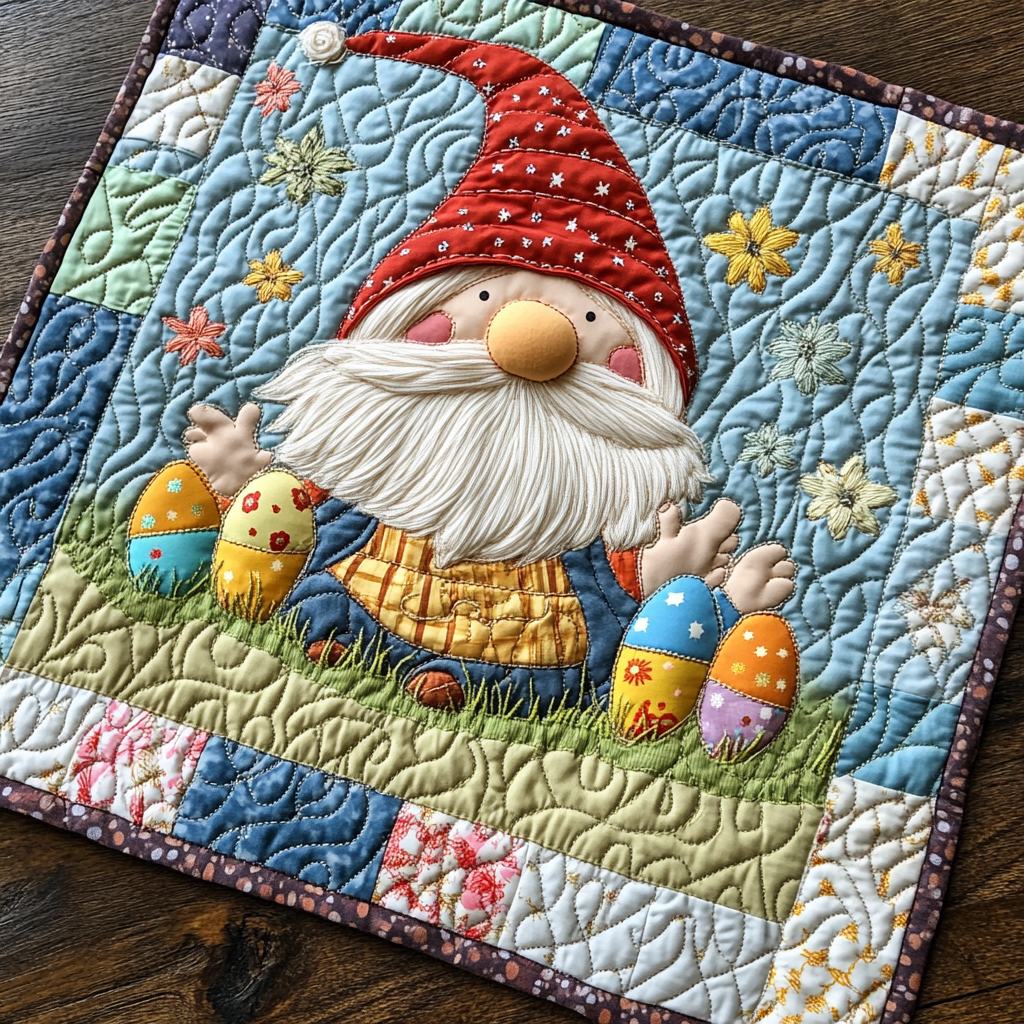 Easter Gnome DAI090125272 Quilted Placemats