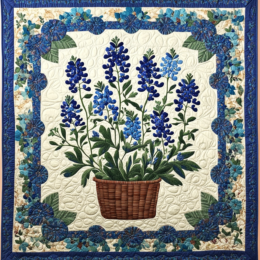 Texas Bluebonnet DAI111124451 Quilt Blanket