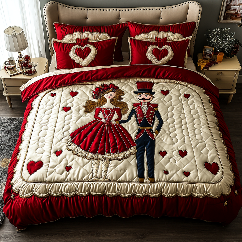 Valentine Nutcracker DAI150125296 Quilt Bedding Set