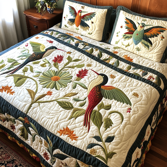 Hummingbird DAI190824321 Quilt Bedding Set