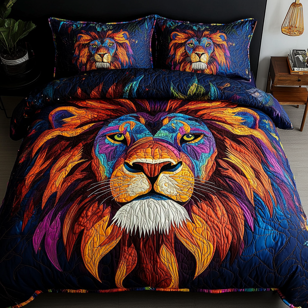 Lion DAI110225136 Quilt Bedding Set