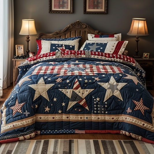 Patriotic Star TAI251124134 Quilt Bedding Set