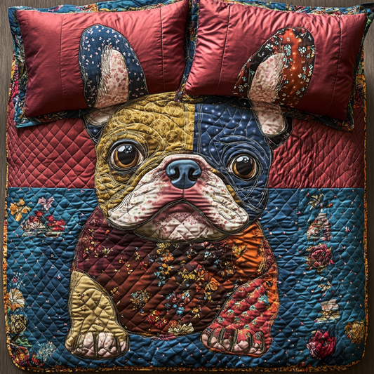 French Bulldog TAI181024140 Quilt Bedding Set