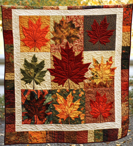 Maple Leaves DAI040225062 Quilt Blanket